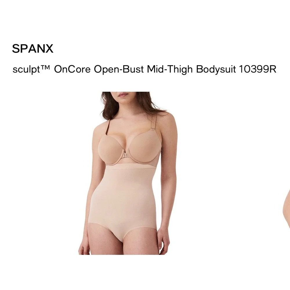 Spanx OnCore High-Waisted Brief Soft Nude Firm Control Shapewear 10399R Small